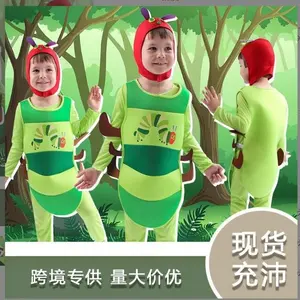 Ecowalson disfraz çocuklar çok aç Caterpillaru kostüm erkek kız kitap hafta hayvan böcek