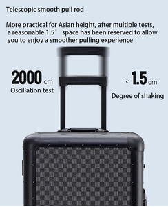 Koper bagasi berpergian kapasitas besar, koper troli kunci TSA - Product Image 2