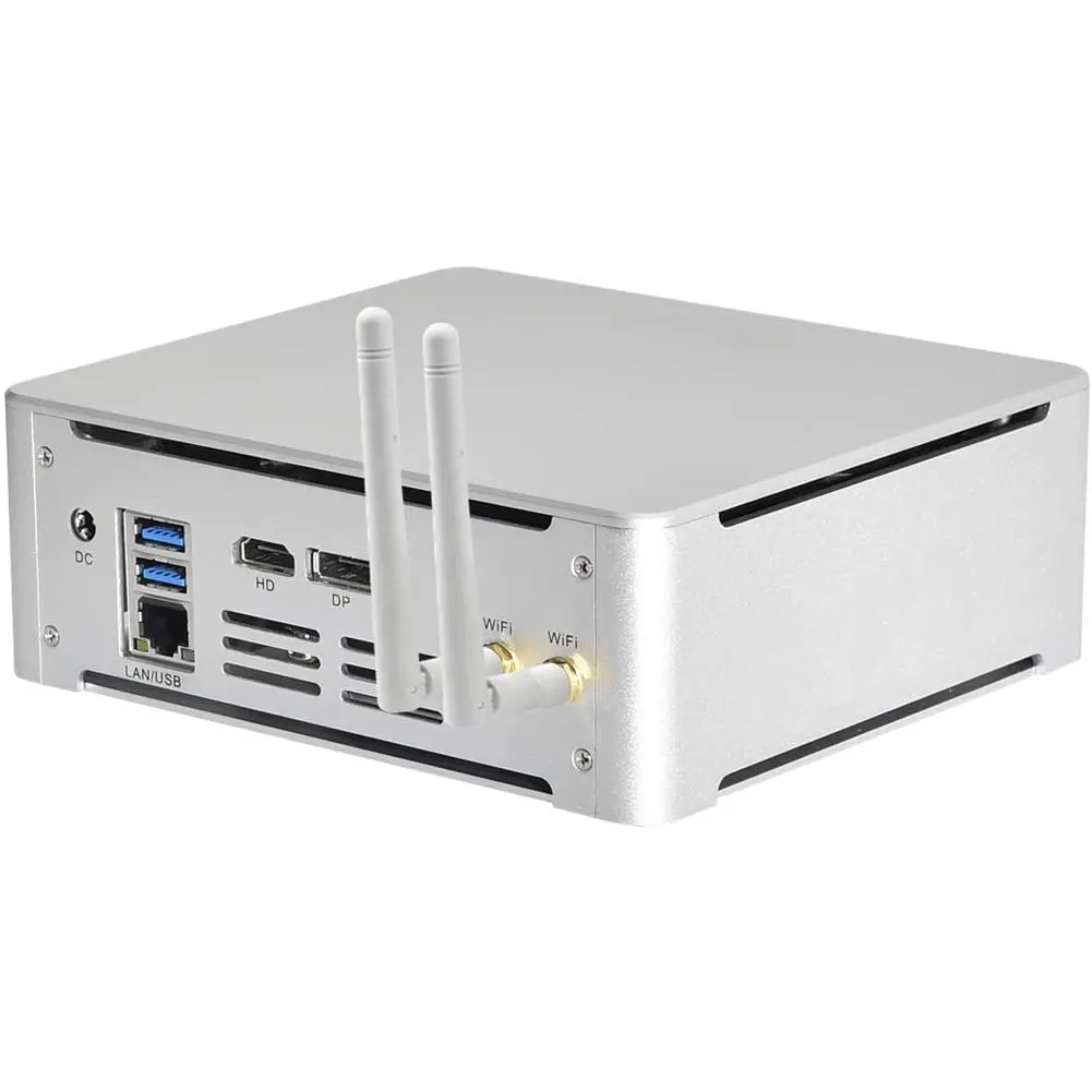 Partaker B12 Mini PC çekirdek I7 8750H I5 8300H I9 9880H I7 108750H masaüstü bilgisayar 4K 4096x2304 C tipi HD DP portları çift WiFi