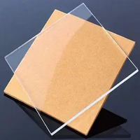 Panneaux d'art en acrylique épais transparents de 6 mm et 8 mm, feuilles stratifiées, services de découpe et de moulage sur mesure, couleur et taille personnalisées, Chine, MOQ 100 pièces