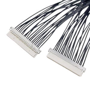 DF19G-14S-1C Linha de Teste da China 1.0 Espaçamento 14 Pinos Dupla Face com Carcaça de Borracha 26cm de Comprimento Lvds - Product Image 2