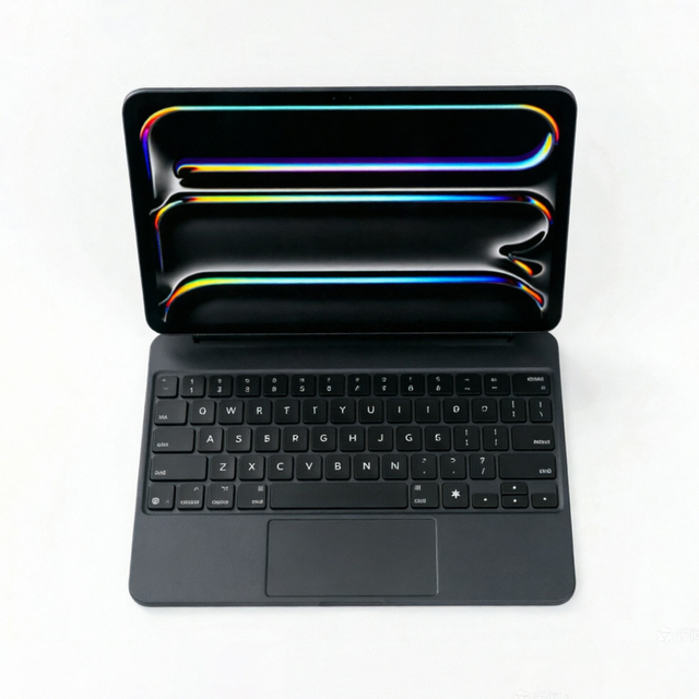 Wireless Touchpad Keyboard Case for iPad Pro 12.9" & iPad Air 13" Magnetic Stand Rechargeable Cover with 7-RGB Backlit & Type-C