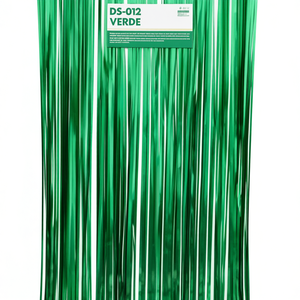 Tela para Cortinas DS-012 Verde Metálico, Poliéster No Tejido, Muy Ligera, Tela Textil para el Hogar, Diseño Liso - Product Image 1