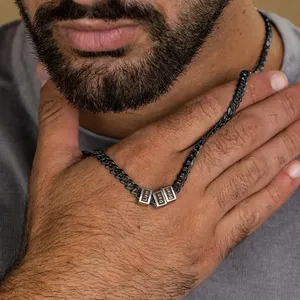 <span class=keywords><strong>Collana</strong></span> con Ciondolo Personalizzato con Nome di <span class=keywords><strong>Famiglia</strong></span> Placcato Oro 18k Altamente Lucidato <span class=keywords><strong>Collana</strong></span> Familiare Personalizzata Come Regalo per Papà - Product Image 5