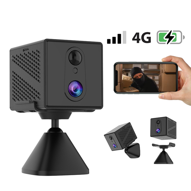 4g Security Mini Cctv Camera With Pir Detection Alarm Wireless Network Camera Ip Mini Camera