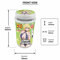 Contenants personnalisés à ouverture facile de 3,5 g pour herbes sèches et fleurs avec couvercle, contenants jetables à ouverture facile pour mousse et crème glacée