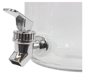 <span class=keywords><strong>Dispensador</strong></span> de Bebidas de Vidrio Relieve de 3L con Grifo para <span class=keywords><strong>Agua</strong></span>, Jugo, Cócteles - Product Image 2