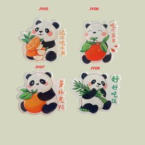 แม่เหล็กติดตู้เย็นอะคริลิค ลายวาฬน่ารัก แพนด้า ขนาด 5x5 ซม. ดีไซน์การ์ตูนอาหาร สำหรับตกแต่งห้องครัว ของขวัญ - Product Image 3