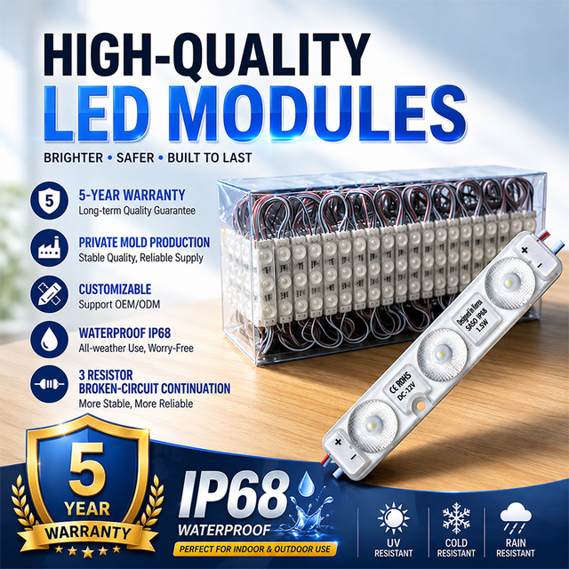 High Quality DC12v 1.5W CE ROHS IP68 Waterproof LED Modules Channel Letters Sign Signage Light Box IP68 12v LED Modules