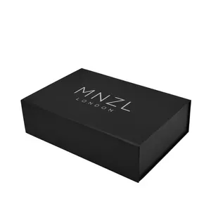 Cajas de Cartón Rígido de Alta Calidad, Cajas de Regalo de Papel Negro para Hombre, Caja de Regalo de Lujo con Cierre Magnético y Tapa Abatible - Product Image 2
