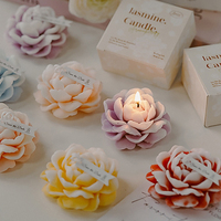 Trendige Premium Blumenförmige Duftende Handgefertigte Künstlerische Charmante Jasmin-Duftkerze als Geschenk zur Wertschätzung von Lehrern