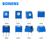 Potentiomètre multitours réglable de précision 3323P, résistance multitours
