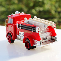 Car Story 2 Truk Pemadam Kebakaran Merah Model Mainan Statis Simulasi Kartun Anak-anak dari Bahan Alloy