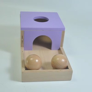 Montessori giáo dục bằng gỗ hỗ trợ giảng dạy bé Đồ chơi hình dạng SORTER trò chơi Montessori đồ chơi đối tượng vĩnh viễn cán bóng đồng xu hộp - Product Image 4