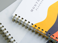 Ot-ALE 2022-2023 planificador mensual con divisores, cuaderno espiral de tapa dura de papel personalizado de alta calidad