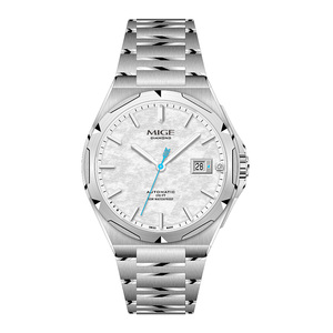 Montres mécaniques automatiques pour hommes en acier inoxydable lumineuses, simples et personnalisées - Product Image 4