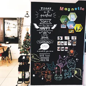 In Stock Magnetic Chalkboard Calendar Planner Portable Blackboard World Map Wall Sticker