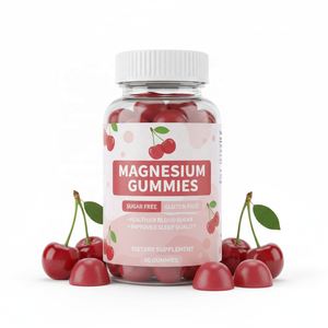 Kapsul Magnesium Rasa Ceri (Tanpa Gula/Gluten) 60 Kapsul Dukungan Tidur dan Gula Darah untuk Dewasa |   Grosir Langsung Pabrik - Product Image 1