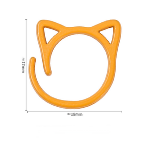 Nouveau fil métallique <span class=keywords><strong>Crochet</strong></span> tricot couture <span class=keywords><strong>marqueur</strong></span> accessoires coloré chat forme point <span class=keywords><strong>marqueur</strong></span> anneaux pour tissage - Product Image 4
