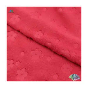 Factory Direct Wholesale 100% Polyester Velvet Fabric Printed Embossed Polar Fleece Fabrics For Clothing