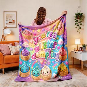 Pastel Rainbow Squishy Cubes Butter Flannel <b>Blanket</b> Throw <b>Blanket</b> Nap <b>Blanket</b> Machine Washable Fade Resistant Custom Print - Product Image 6