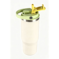 Gobelet isotherme esthétique de 40 oz style crème glacée pastel avec paille, sans BPA, anti-fuite, pour voyage