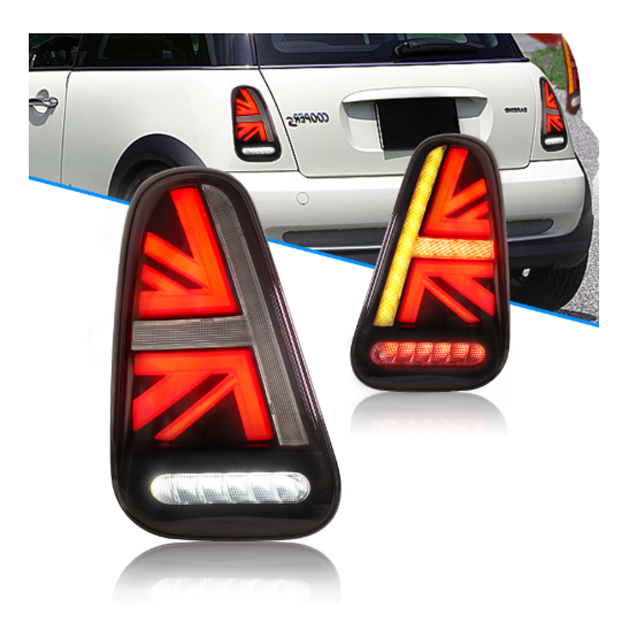 mini cooper s r53 union jack rear lights