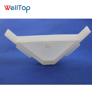 Welltop New 90-độ Kệ khung góc trắng 14.109 nhựa cho tủ hỗ trợ 90-độ tam giác góc Bracket - Product Image 6