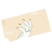 Nouveau design de papier d'art gaufré imprimé en couleur personnalisée visuelle fermeture magnétique presse sur la boîte d'emballage et d'affichage des ongles