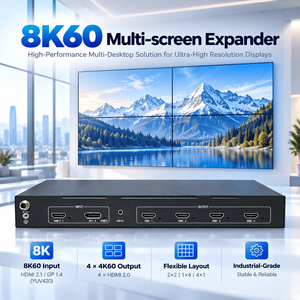 4K60 HDMI Video-Wall-Controller 1x4 Multi-Screen-Splicing-Prozessor DP-Eingang für Ausstellungs- und Werbedisplays - Product Image 2
