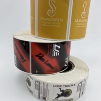 Rollos de Etiquetas de Papel Mate con Recubrimiento UV, Etiquetas Adhesivas Troqueladas para Precios de Venta al Público
