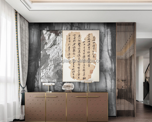 ألواح حائط من قشرة خشب الخيزران مقاومة للماء والرطوبة ، مزخرفة لغرفة المعيشة أو الفندق ، مقاومة للحريق - Product Image 3