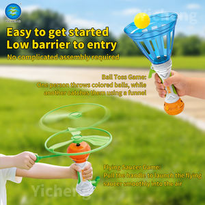 Jeu interactif 2-en-1 : attrape-balle et lance-vaisselle volante pour enfants, en PP et ABS, certifié EN71 ASTM - Product Image 3