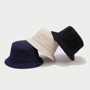 Petit chapeau bob en coton à large bord, version coréenne rétro, protection solaire d'été pour homme et femme, style hipster pour la pêche - Product Image 4