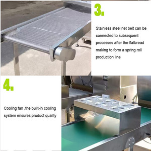 Machine à personnaliser pour la fabrication de produits céréaliers : machine à <span class=keywords><strong>faire</strong></span> des feuilles d'injera, de rouleaux de printemps, de samosas et de lumpias - Product Image 6