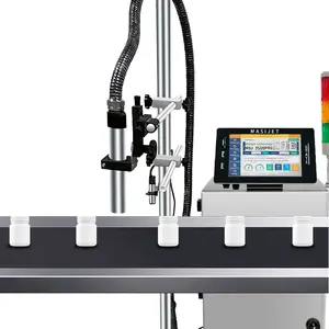 Haut niveau de sécurité petit caractère Cij imprimante à jet d'encre Machine multicolore Carton tissu oeuf bouteille Code Date d'expiration 1 an au détail