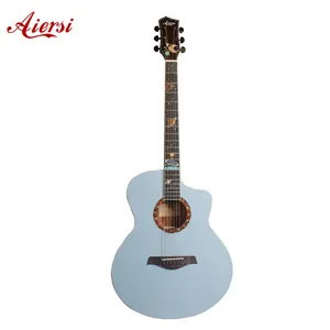 Stokta Aiersi maun renk 40 "Glossly akustik 6 dize gitar