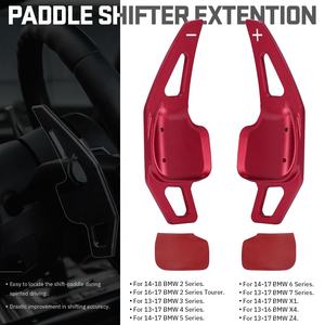 Estensione del cambio a paletta del cambio del volante del cambio in alluminio per 13-18 BMW 2 3 4 5 6 7 serie F22 F23 F30 F31 X1 X4 Z4 - Product Image 2