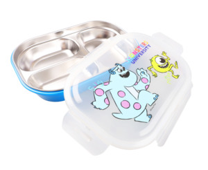 Boîte à lunch et seau à dîner en acier inoxydable 304 pour enfants Disney <span class=keywords><strong>Minnie</strong></span> avec doublure amovible, <span class=keywords><strong>vaisselle</strong></span> pour les repas des enfants - Product Image 4