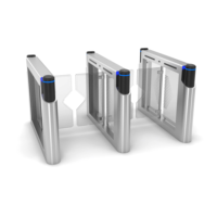 New Arrival Stainless Steel Swing Barrier Gate Brushless Motor IP54 Protection for Airport Safe Access Control Face Recognition