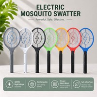 Raquette anti-insectes rechargeable haute tension à grille large, éco-responsable, directement de l'usine