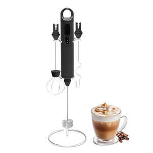 Espumador de Leche Eléctrico Recargable por USB, Batidor Automático de 3 Cabezas con Velocidad Variable, para Uso Doméstico y Exterior, con Logotipo OEM - Product Image 1