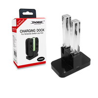 Station de charge sans fil en ABS blanc avec indicateur lumineux LED pour manettes Joy-Con
