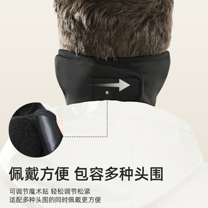 Máscara facial cálida Olympus, color negro, transpirable, a prueba de polvo, para hombres, deportes al aire libre, ciclismo, resistente al viento, resistente al frío, protección para el cuello - Product Image 2