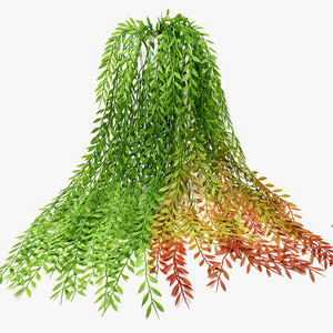 Ruyin Ramas Artificiales de Sauce de 30cm-100cm, Ramo Verde y Rojo, Planta Decorativa para Colgar en la Pared - Product Image 1