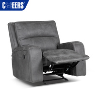 MANWAH CHEERS Ensemble de canapé inclinable électrique moderne haut de gamme en tissu 3 2 1 siège avec fauteuil inclinable pour le salon