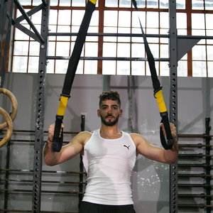Entrenador de Suspensión para Fitness en Casa, Nailon y Acero Inoxidable, Capacidad de 250 kg, Gimnasio Interior, Yoga, Entrenamiento de Fuerza, Correa de Uso Universal - Product Image 4