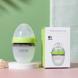 Biberon en Silicone Sans BPA Personnalisé 150ml Col Large Anti-Colique avec Set d'Alimentation pour Nouveau-né - Product Image 4