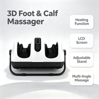 Masseur de pieds télécommandé avec chauffage intégré, appareil de massage électrique par pétrissage pour pieds, mollets, bras, relaxation à domicile
