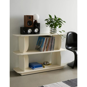 <span class=keywords><strong>Libreria</strong></span> moderna a 2 livelli in legno ad alta capacità <span class=keywords><strong>bianca</strong></span> da pavimento creativa - Product Image 6